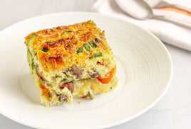 Overnight Ham and Veggie Egg Bake