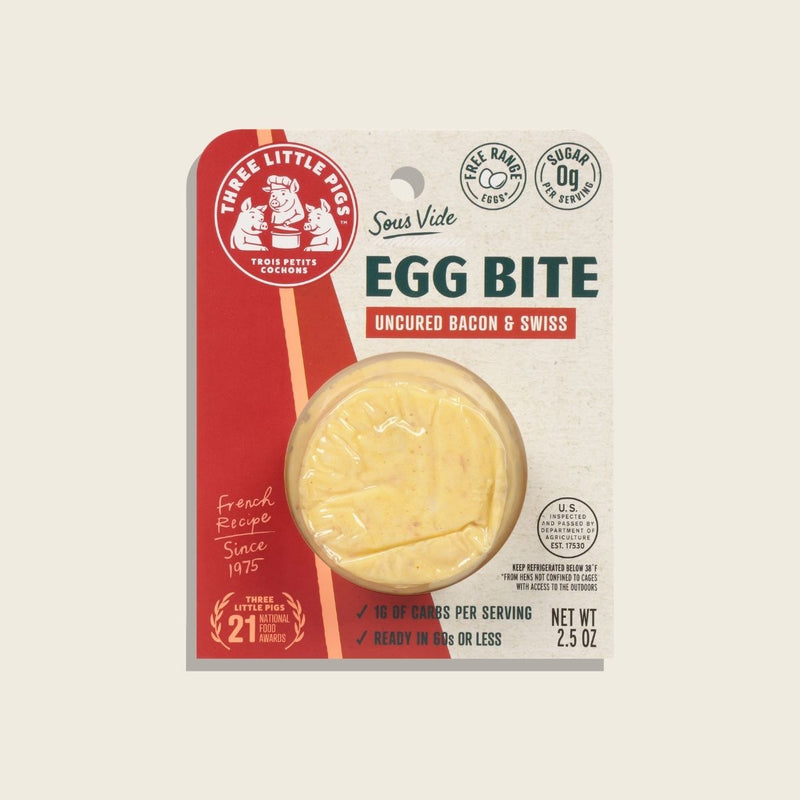 Sous-Vide Egg Bites with Bacon and Swiss