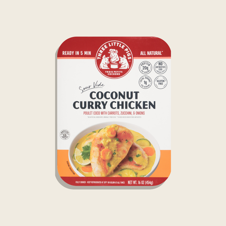 Silo Shot of Sous-Vide Coconut Curry Chicken