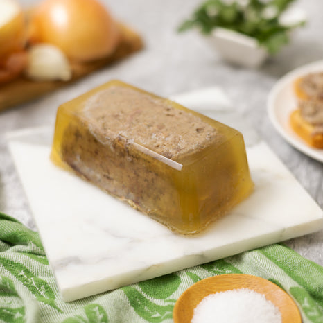 A block of Pate De Campagne.